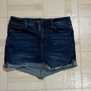 American Eagle Outfitters Dark Blue Denim Skirt